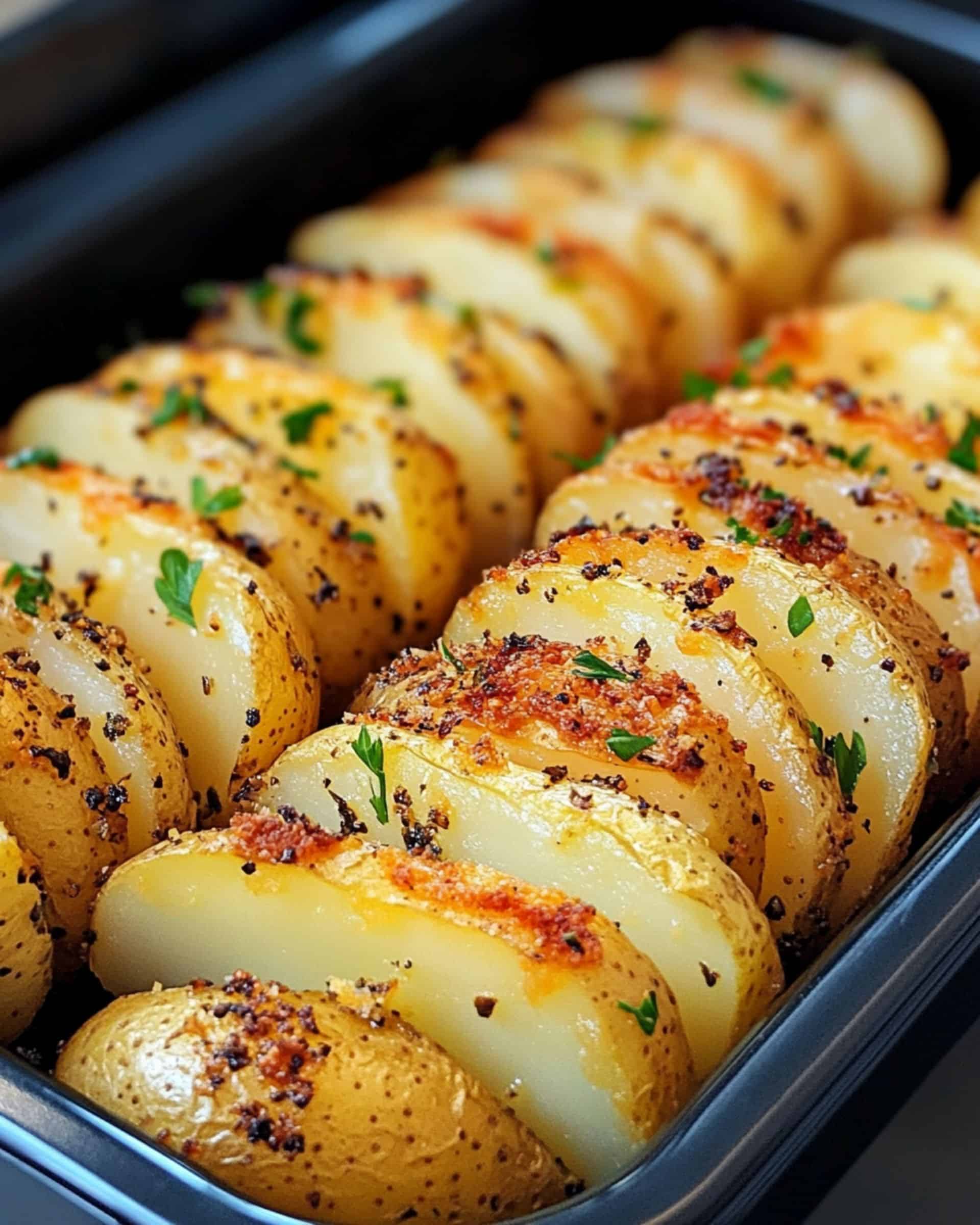 Air Fryer Sliced Potatoes recipe