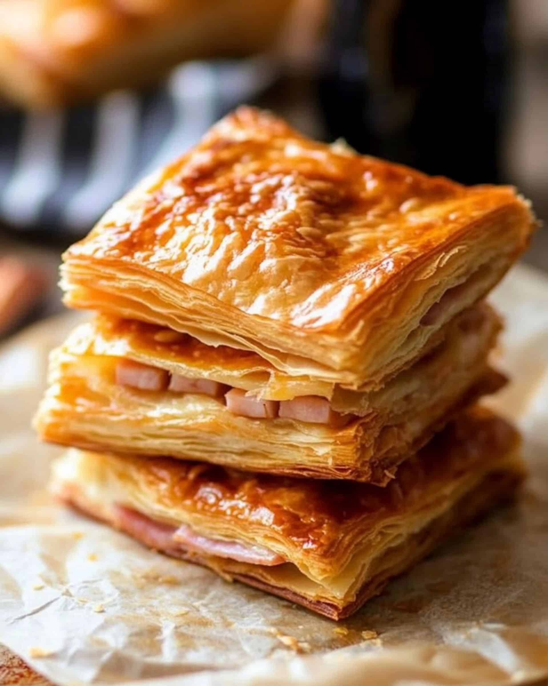 Favorite Ham & Cheese Puff Pastry Appetizer Recipe