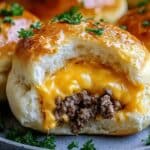 Garlic Parmesan Cheeseburger Bombs recipe