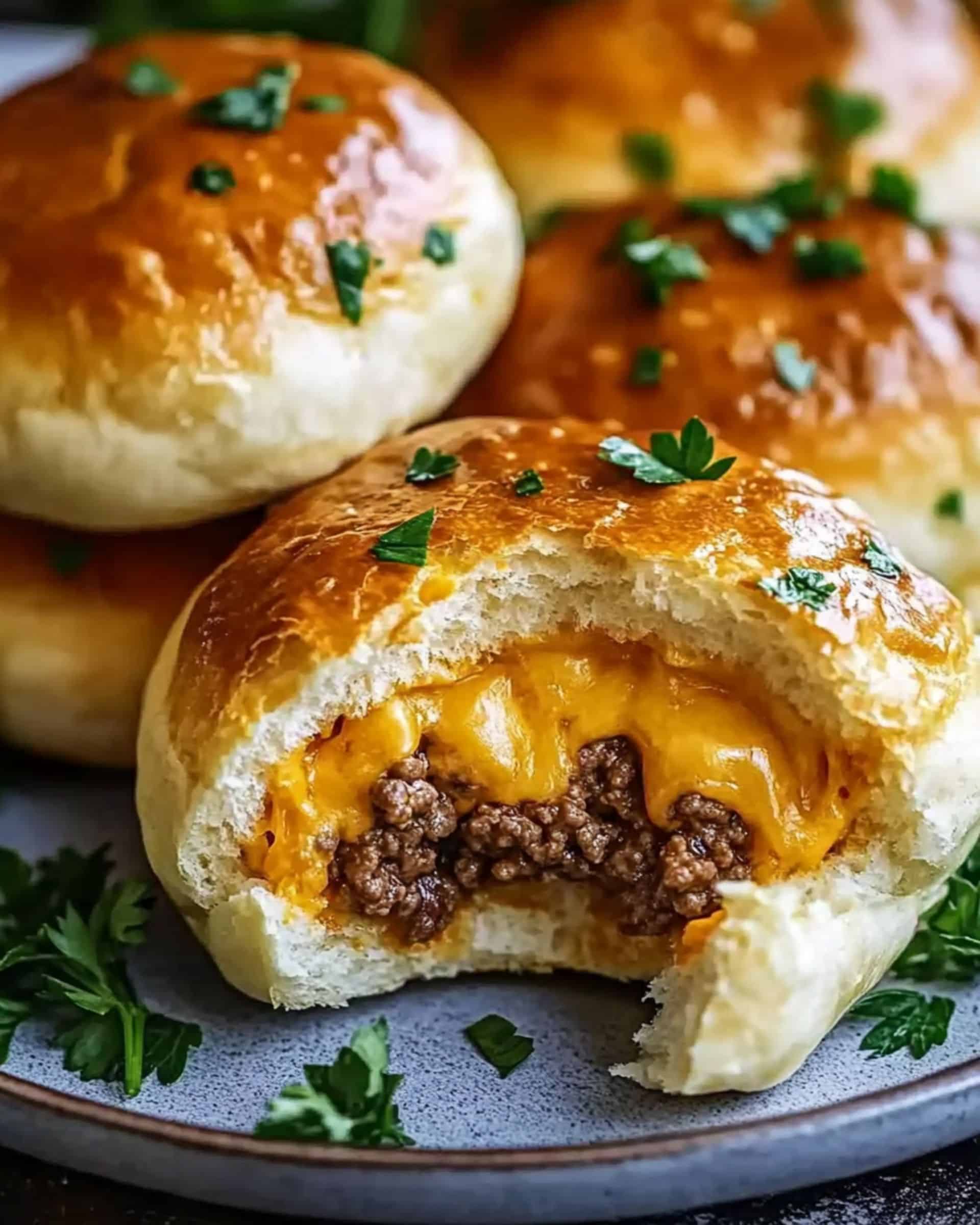 Garlic Parmesan Cheeseburger Bombs recipe