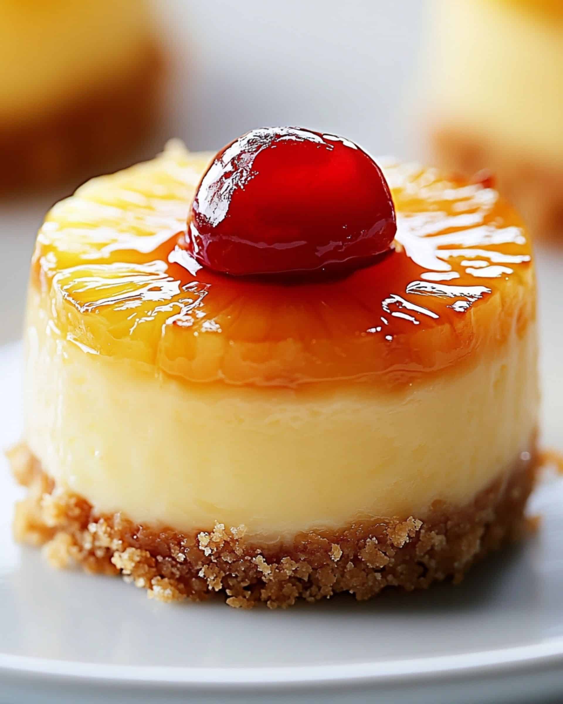 Mini Pineapple Upside-Down Cheesecakes recipe