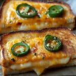 Roasted Jalapeño Popper Grilled Cheese recipe