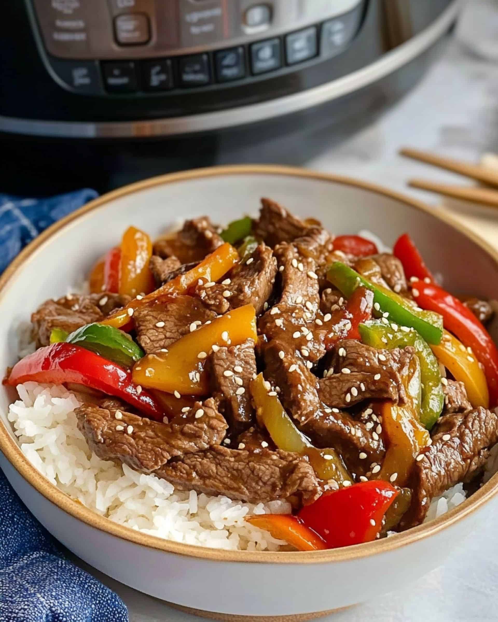 Slow Cooker Pepper Steak recipe