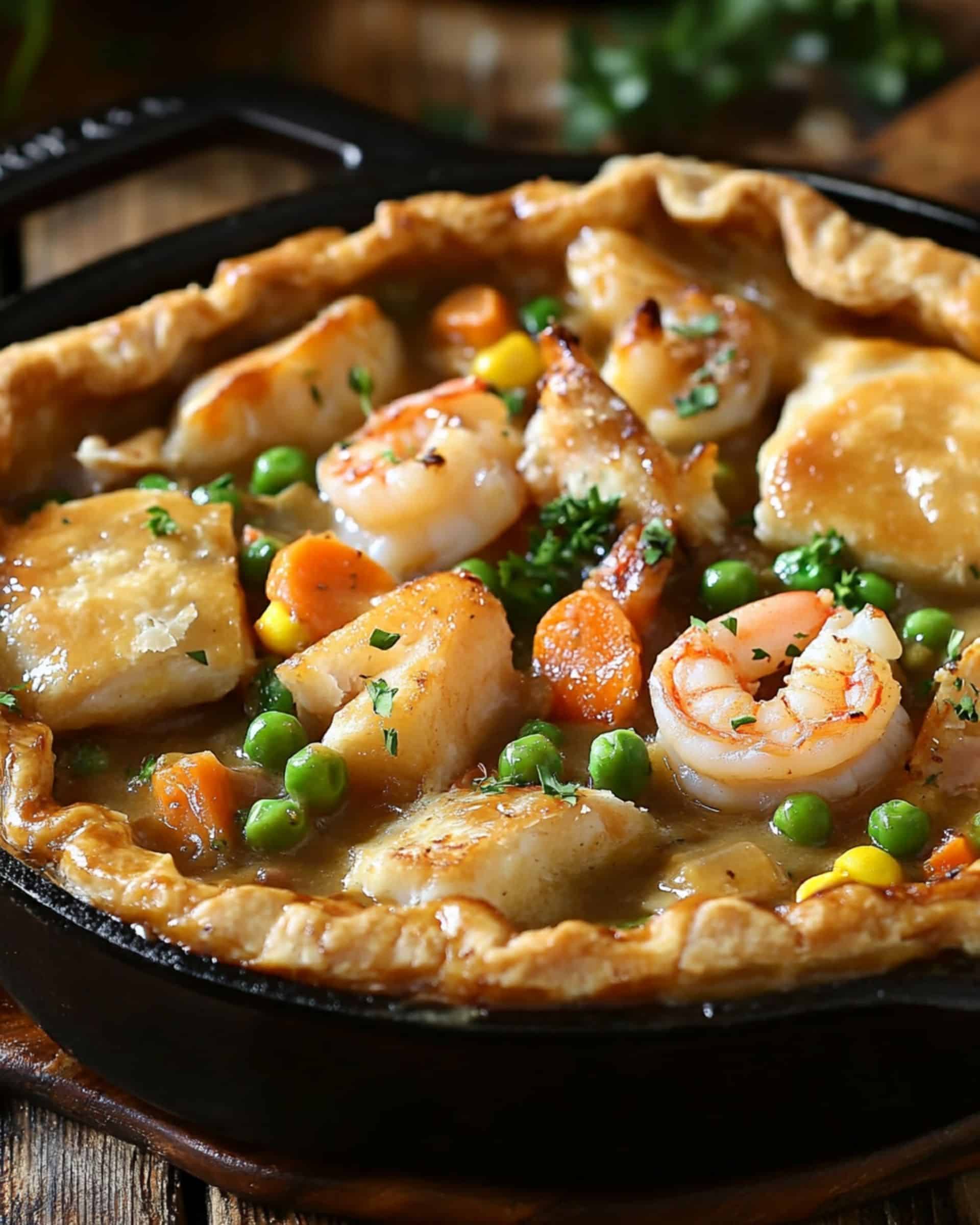 Cajun Seafood Pot Pie Recipe