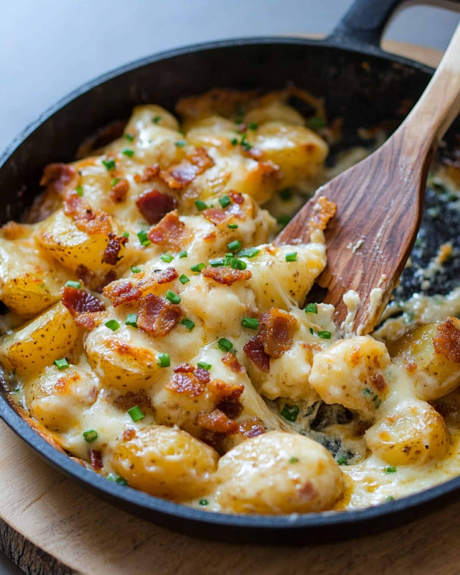 Cheesy Potato Egg Scramble Recipe