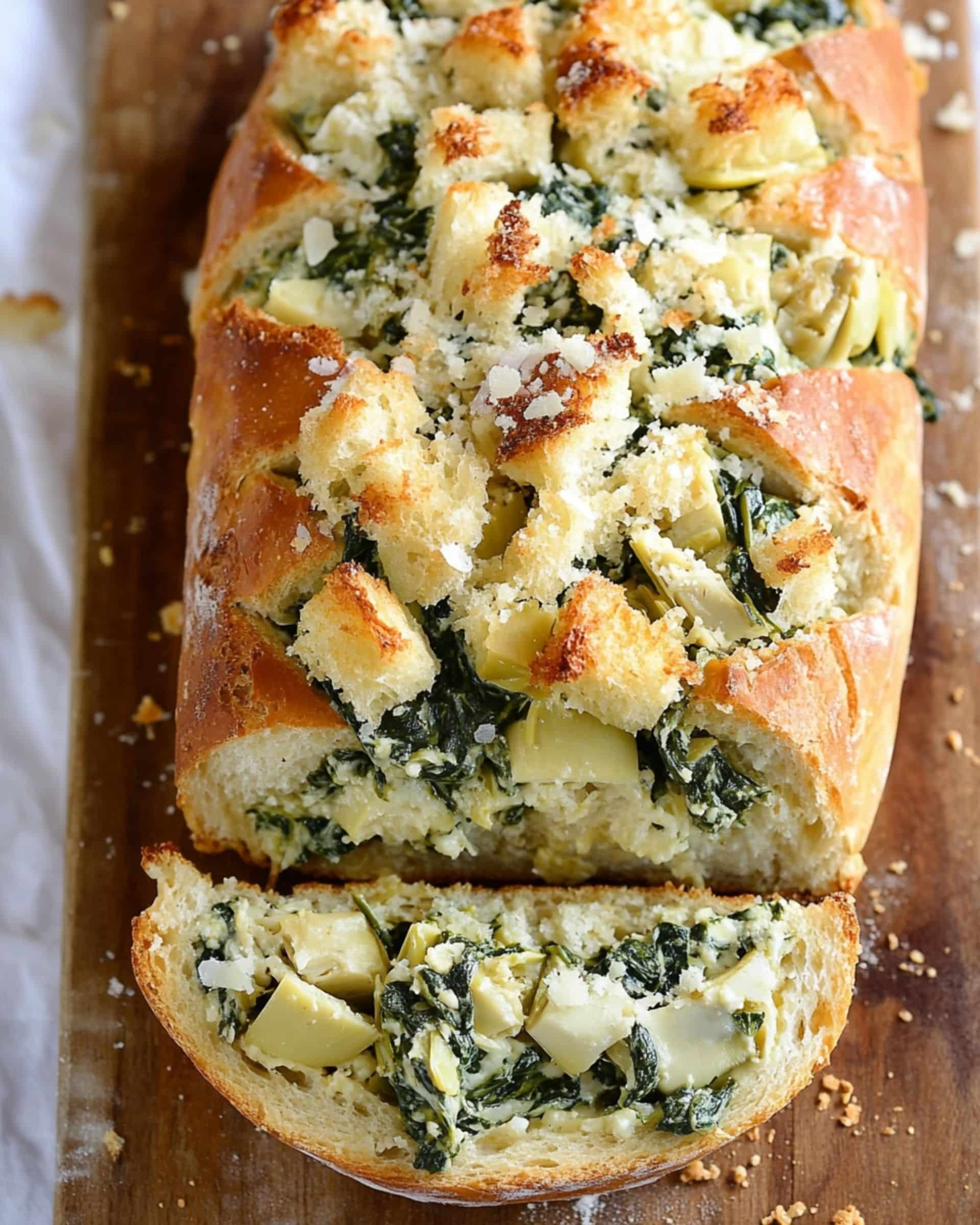 Spinach Artichoke Stuffed Bread Recipe