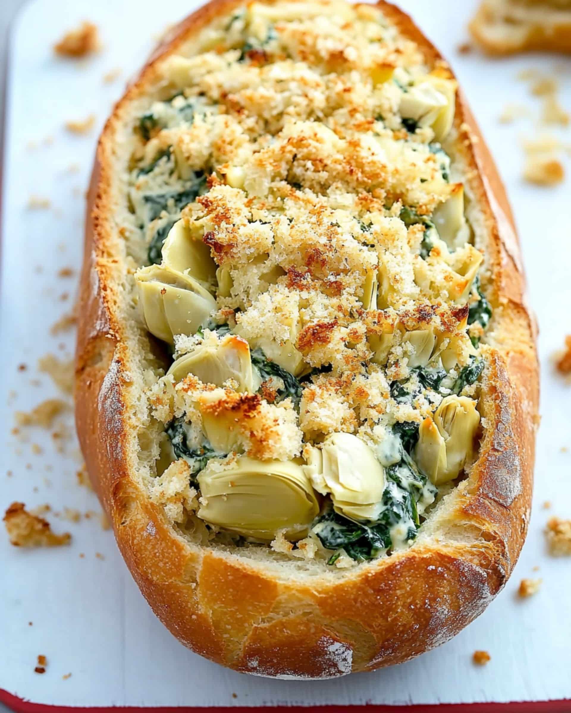 Spinach Artichoke Stuffed Bread Recipe