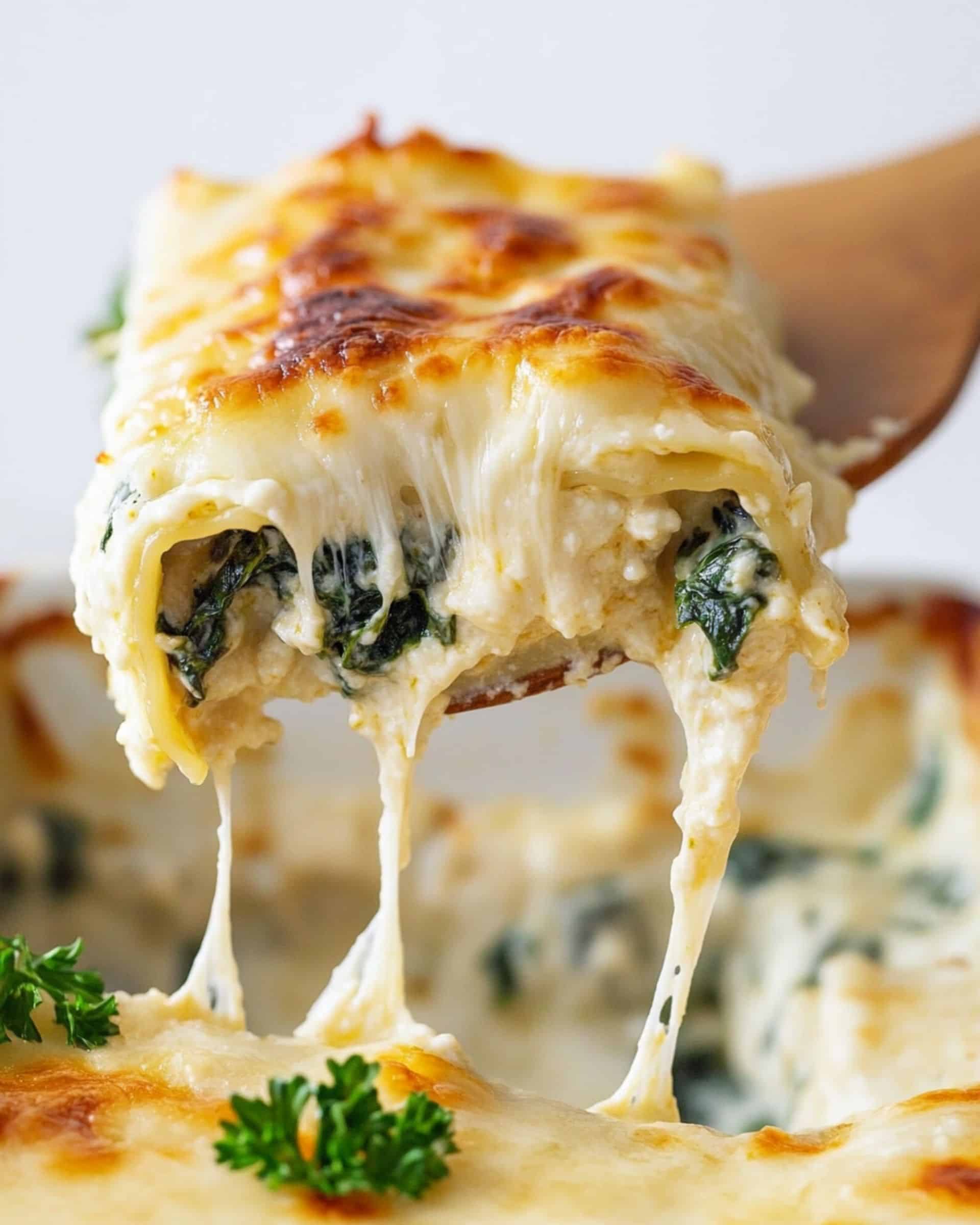 Spinach Lasagna Roll-Ups Recipe